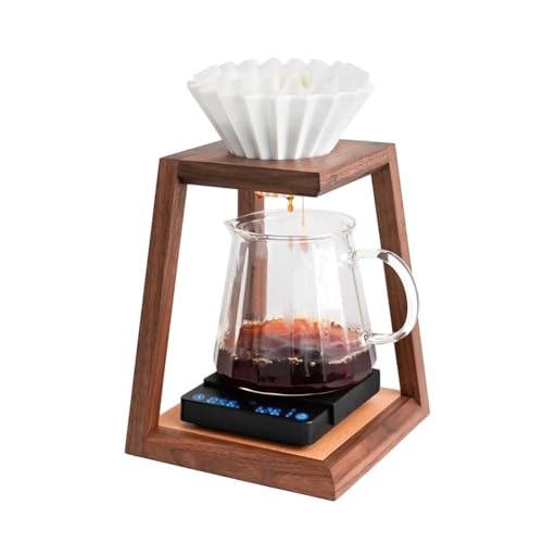 watchget Pour Over Coffee Station Coffee Dripper Stand Wooden Drip Station Pour Over Coffee Maker Stand Filter Holder von watchget