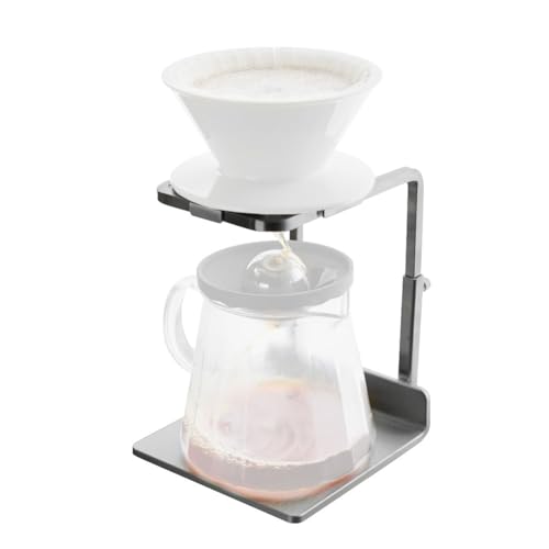watchget Pour Over Stand Adjustable Coffee Drip Station Stainless Steel Coffee Dripper Stand Reusable Pour Over Coffee Dripper Stand, Silver watchget Pour Over Stand Adjustable Coffee Drip Station Stainless Steel Coffee Dripper Stand Reusable Pour Over Coffee Dripper Stand, Silver von watchget