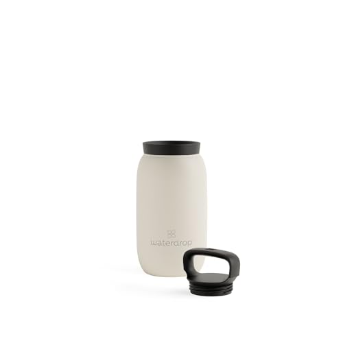 waterdrop® All Purpose Thermobecher 400ml. isolierte Edelstahl Thermosflasche. 24h kalt - 12h heiß. auslaufsicher & bruchsicher Kaffeebecher to go von waterdrop MICRODRINK