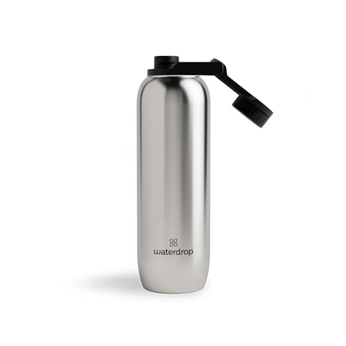 waterdrop® All Purpose Thermosflasche 1L, isolierte Edelstahl Trinkflasche, 24h kalt - 12h heiß, auslaufsicher & bruchsicher von waterdrop MICRODRINK