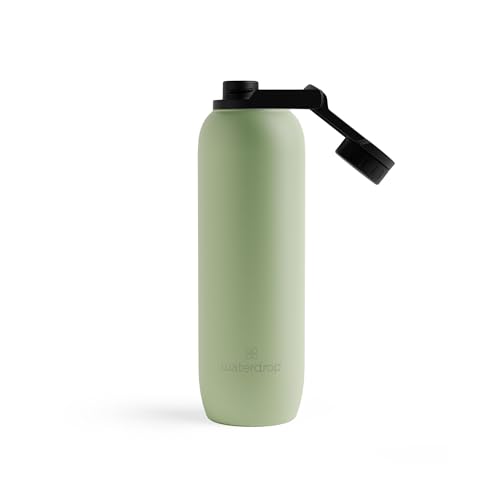 waterdrop® All Purpose Thermosflasche 1L, isolierte Edelstahl Trinkflasche, 24h kalt - 12h heiß, auslaufsicher & bruchsicher von waterdrop MICRODRINK