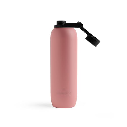 waterdrop® All Purpose Thermosflasche 1L. isolierte Edelstahl Trinkflasche. 24h kalt - 12h heiß. auslaufsicher & bruchsicher von waterdrop MICRODRINK