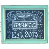 Gerahmtes 11 X 14 Chalkboard Art Schild Personalisiert | Individuelle Wanddekoration & Geschenke Für Zuhause, Hochzeit Oder Events Gerahmtes 11 X 14 Chalkboard Art Schild Personalisiert | Individuelle Wanddekoration & Geschenke Für Zuhause, Hochzeit Oder Events von watermelonstand