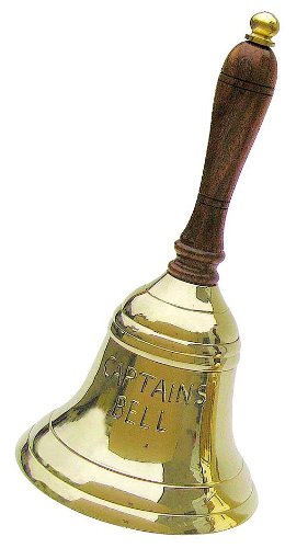 Große Tischglocke "Captain's Bell", 21 cm von wattkiste