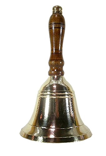 wattkiste Tischglocke aus Messing antik 17 cm von wattkiste