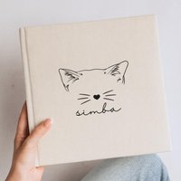 Katzenohren Fotoalbum | Geburtstagsgeschenk Katzenmama Haustier Verlust Andenken Katzenbesitzer Geschenk Katzenliebhaber von wauzimauzi