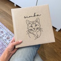 Katzenmotiv Fotoalbum | Geburtstagsgeschenk Katzenmama Haustier Verlust Andenken Katzenbesitzer Geschenk Katzenliebhaber von wauzimauzi