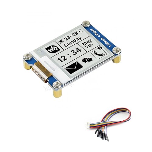 1.54 Inch E-Paper Screen Display Panel Module 200x200 3.3v E-Ink Electronic Display with Embedded Controller SPI Interface Support Partial Refresh for Raspberry Pi/Arduino/Nucleo/Jetson Nano 1.54 Inch E-Paper Screen Display Panel Module 200x200 3.3v E-Ink Electronic Display with Embedded Controller SPI Interface Support Partial Refresh for Raspberry Pi/Arduino/Nucleo/Jetson Nano von Waveshare