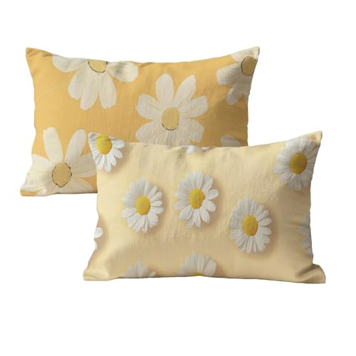 Kissenbezug 30x50 Gelb Sofa Kissenbezug Wasserdicht 2er Set Rechteck Samt Deko Kissen Mit Unsichtbarem Reißverschluss Gänseblümchen Muster Designs Kopfkissenbezug Für Balkon Garten Wohndeko P-78 Kissenbezug 30x50 Gelb Sofa Kissenbezug Wasserdicht 2er Set Rechteck Samt Deko Kissen Mit Unsichtbarem Reißverschluss Gänseblümchen Muster Designs Kopfkissenbezug Für Balkon Garten Wohndeko P-78 von wcusmmog