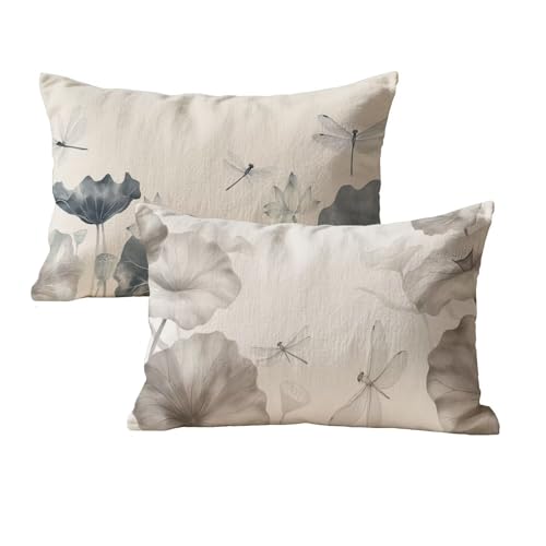 Kissenbezug 30x50 Grau Sofa Kissenbezug Wasserdicht 2er Set Rechteck Leinen Deko Kissen Mit Unsichtbarem Reißverschluss Lotusblatt Muster Designs Kopfkissenbezug Für Balkon Garten Wohndeko P-74 Kissenbezug 30x50 Grau Sofa Kissenbezug Wasserdicht 2er Set Rechteck Leinen Deko Kissen Mit Unsichtbarem Reißverschluss Lotusblatt Muster Designs Kopfkissenbezug Für Balkon Garten Wohndeko P-74 von wcusmmog
