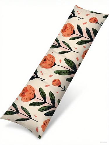 Kissenbezug 40 x 145 Blumen Rechteck Softer Samt Dekokissen Mit Unsichtbarem Reißverschluss Seitenschläferkissen Schwangerschaftskissen Schlafzimmer Wohnzimmer Deko Kissenbezüge Orange Farbe T-514 Kissenbezug 40 x 145 Blumen Rechteck Softer Samt Dekokissen Mit Unsichtbarem Reißverschluss Seitenschläferkissen Schwangerschaftskissen Schlafzimmer Wohnzimmer Deko Kissenbezüge Orange Farbe T-514 von wcusmmog