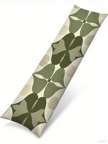 Kissenbezug 40 x 145 Geometrie Rechteck Softer Samt Dekokissen Mit Unsichtbarem Reißverschluss Seitenschläferkissen Schwangerschaftskissen Schlafzimmer Wohnzimmer Deko Modern Kissenbezüge Grün T-536 von wcusmmog