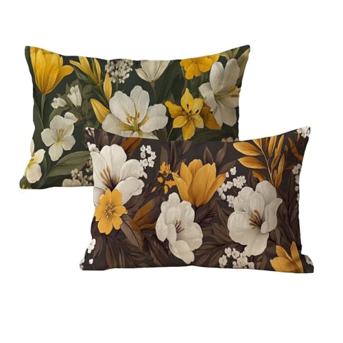 Rechteck Kissenbezug 30x50 Wasserfest 2er Set Blumen Muster Deko Kissen Outdoor Kissen Kissenbezug Samt Mit Unsichtbarem Reißverschluss Für Wohnzimmer Schlafzimmer Outdoor Terrassen Deko P-367 Rechteck Kissenbezug 30x50 Wasserfest 2er Set Blumen Muster Deko Kissen Outdoor Kissen Kissenbezug Samt Mit Unsichtbarem Reißverschluss Für Wohnzimmer Schlafzimmer Outdoor Terrassen Deko P-367 von wcusmmog