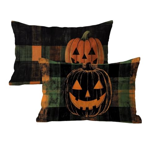 Rechteck Kissenbezug 40x80 Wasserfest 2er Set Halloween Muster Deko Kissen Outdoor Kissen Kissenbezug Samt Mit Unsichtbarem Reißverschluss Für Wohnzimmer Schlafzimmer Outdoor Terrassen Deko P-53 Rechteck Kissenbezug 40x80 Wasserfest 2er Set Halloween Muster Deko Kissen Outdoor Kissen Kissenbezug Samt Mit Unsichtbarem Reißverschluss Für Wohnzimmer Schlafzimmer Outdoor Terrassen Deko P-53 von wcusmmog