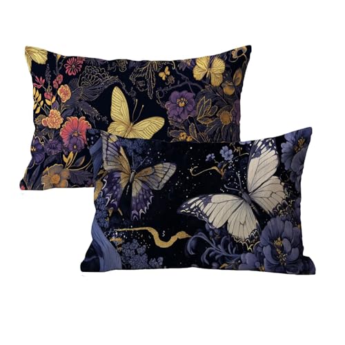 Rechteck Kissenbezug 60x120 Wasserfest 2er Set Schmetterling Muster Deko Kissen Outdoor Kissen Kissenbezug Leinen Mit Unsichtbarem Reißverschluss Für Wohnzimmer Schlafzimmer Terrassen Deko P-81 Rechteck Kissenbezug 60x120 Wasserfest 2er Set Schmetterling Muster Deko Kissen Outdoor Kissen Kissenbezug Leinen Mit Unsichtbarem Reißverschluss Für Wohnzimmer Schlafzimmer Terrassen Deko P-81 von wcusmmog