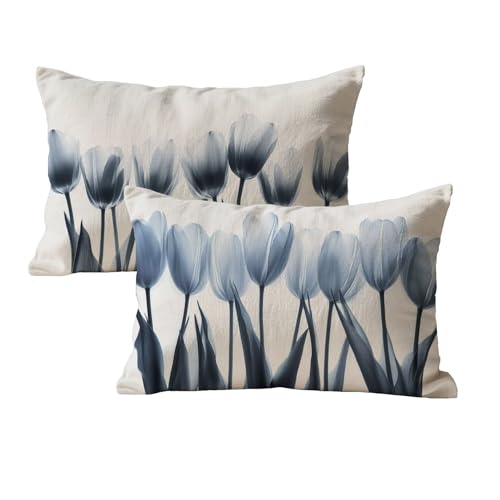 wcusmmog Kissenbezug 40x60 Grau Sofa Kissenbezug Wasserdicht 2er Set Rechteck Samt Deko Kissen Mit Unsichtbarem Reißverschluss Tulpe Muster Designs Kopfkissenbezug Für Balkon Garten Wohndeko P-58 wcusmmog Kissenbezug 40x60 Grau Sofa Kissenbezug Wasserdicht 2er Set Rechteck Samt Deko Kissen Mit Unsichtbarem Reißverschluss Tulpe Muster Designs Kopfkissenbezug Für Balkon Garten Wohndeko P-58 von wcusmmog