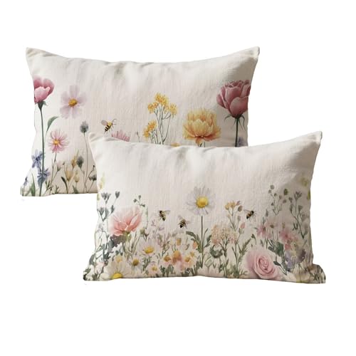 wcusmmog Kissenbezug 40x70 Farbe Sofa Kissenbezug Wasserdicht 2er Set Rechteck Leinen Deko Kissen Mit Unsichtbarem Reißverschluss Blumen Muster Designs Kopfkissenbezug Für Balkon Garten Wohndeko P-76 wcusmmog Kissenbezug 40x70 Farbe Sofa Kissenbezug Wasserdicht 2er Set Rechteck Leinen Deko Kissen Mit Unsichtbarem Reißverschluss Blumen Muster Designs Kopfkissenbezug Für Balkon Garten Wohndeko P-76 von wcusmmog