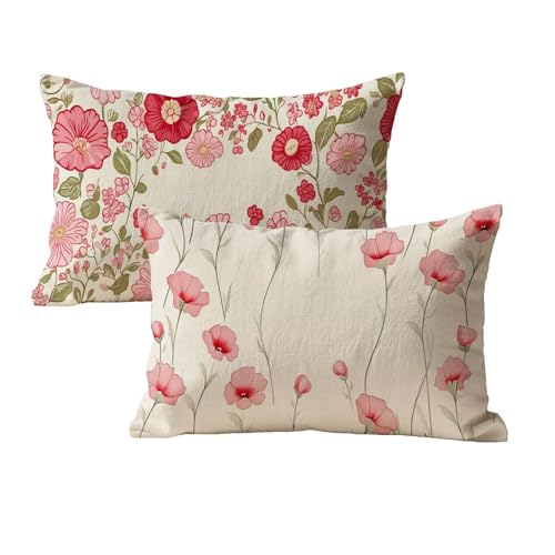 wcusmmog Kissenbezug 40x70 Rot Sofa Kissenbezug Wasserdicht 2er Set Rechteck Samt Deko Kissen Mit Unsichtbarem Reißverschluss Blumen Muster Designs Kopfkissenbezug Für Balkon Garten Wohndeko P-68 wcusmmog Kissenbezug 40x70 Rot Sofa Kissenbezug Wasserdicht 2er Set Rechteck Samt Deko Kissen Mit Unsichtbarem Reißverschluss Blumen Muster Designs Kopfkissenbezug Für Balkon Garten Wohndeko P-68 von wcusmmog