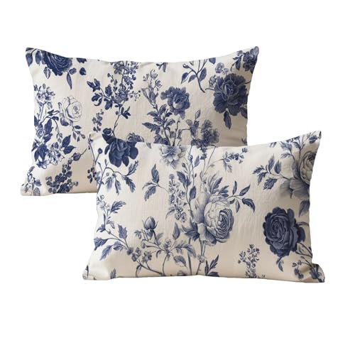 wcusmmog Kissenbezug 50x90 Blau Sofa Kissenbezug Wasserdicht 2er Set Rechteck Samt Deko Kissen Mit Unsichtbarem Reißverschluss Blumen Muster Designs Kopfkissenbezug Für Balkon Garten Wohndeko P-80 wcusmmog Kissenbezug 50x90 Blau Sofa Kissenbezug Wasserdicht 2er Set Rechteck Samt Deko Kissen Mit Unsichtbarem Reißverschluss Blumen Muster Designs Kopfkissenbezug Für Balkon Garten Wohndeko P-80 von wcusmmog