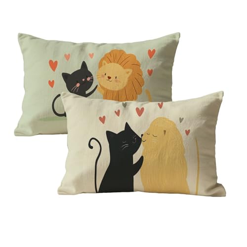 wcusmmog Kissenbezug 60x120 Senf Sofa Kissenbezug Wasserdicht 2er Set Rechteck Samt Deko Kissen Mit Unsichtbarem Reißverschluss Tier Muster Designs Kopfkissenbezug Für Balkon Garten Wohndeko P-64 wcusmmog Kissenbezug 60x120 Senf Sofa Kissenbezug Wasserdicht 2er Set Rechteck Samt Deko Kissen Mit Unsichtbarem Reißverschluss Tier Muster Designs Kopfkissenbezug Für Balkon Garten Wohndeko P-64 von wcusmmog