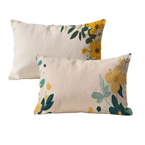 wcusmmog Rechteck Kissenbezug 40x70 Wasserfest 2er Set Blumen Muster Design Deko Kissen Outdoor Kissen Kissenbezug Samt Mit Unsichtbarem Reißverschluss Für Wohnzimmer Schlafzimmer Terrassen Deko P-71 wcusmmog Rechteck Kissenbezug 40x70 Wasserfest 2er Set Blumen Muster Design Deko Kissen Outdoor Kissen Kissenbezug Samt Mit Unsichtbarem Reißverschluss Für Wohnzimmer Schlafzimmer Terrassen Deko P-71 von wcusmmog