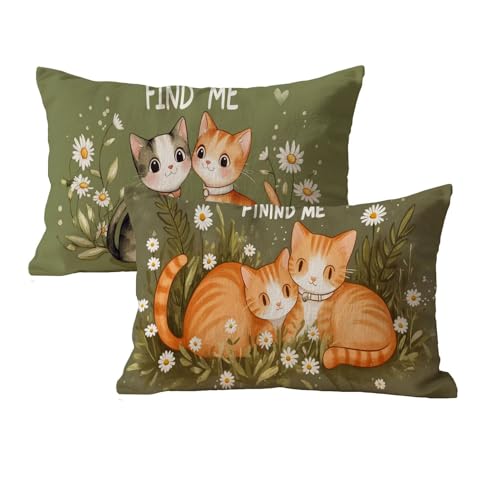 wcusmmog Rechteck Kissenbezug 40x80 Wasserfest 2er Set Katze Muster Design Deko Kissen Outdoor Kissen Kissenbezug Samt Mit Unsichtbarem Reißverschluss Für Wohnzimmer Schlafzimmer Terrassen Deko P-67 wcusmmog Rechteck Kissenbezug 40x80 Wasserfest 2er Set Katze Muster Design Deko Kissen Outdoor Kissen Kissenbezug Samt Mit Unsichtbarem Reißverschluss Für Wohnzimmer Schlafzimmer Terrassen Deko P-67 von wcusmmog
