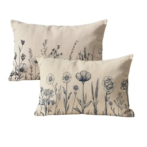 wcusmmog Rechteck Kissenbezug 50x70 Wasserfest 2er Set Blumen Muster Design Deko Kissen Outdoor Kissen Kissenbezug Samt Mit Unsichtbarem Reißverschluss Für Wohnzimmer Schlafzimmer Terrassen Deko P-85 wcusmmog Rechteck Kissenbezug 50x70 Wasserfest 2er Set Blumen Muster Design Deko Kissen Outdoor Kissen Kissenbezug Samt Mit Unsichtbarem Reißverschluss Für Wohnzimmer Schlafzimmer Terrassen Deko P-85 von wcusmmog