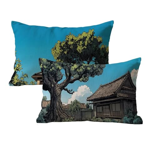 wcusmmog Rechteck Kissenbezug 70x90 Wasserfest 2er Set Häuser Muster Design Deko Kissen Outdoor Kissen Kissenbezug Samt Mit Unsichtbarem Reißverschluss Für Wohnzimmer Schlafzimmer Terrassen Deko P-63 wcusmmog Rechteck Kissenbezug 70x90 Wasserfest 2er Set Häuser Muster Design Deko Kissen Outdoor Kissen Kissenbezug Samt Mit Unsichtbarem Reißverschluss Für Wohnzimmer Schlafzimmer Terrassen Deko P-63 von wcusmmog