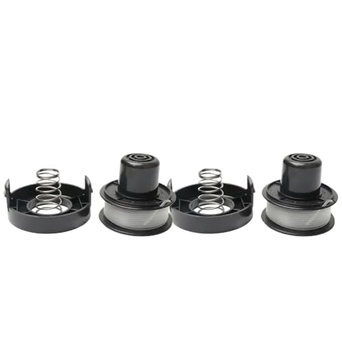 5 Pack 20ft String Line Ersatzspulen mit Kappe und Spring -Spool kompatibel mit Deck Line Trimmer(2pcs) von wdcJHNPTW