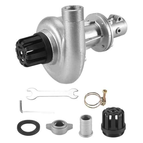 Gege Lawn Mäher Wasserpumpe Kopf 1 Zoll Aluminium Teil kompatibel mit Gartenbewässerungsinstrument -Kits und Rasenpflege(Silber) von wdcJHNPTW