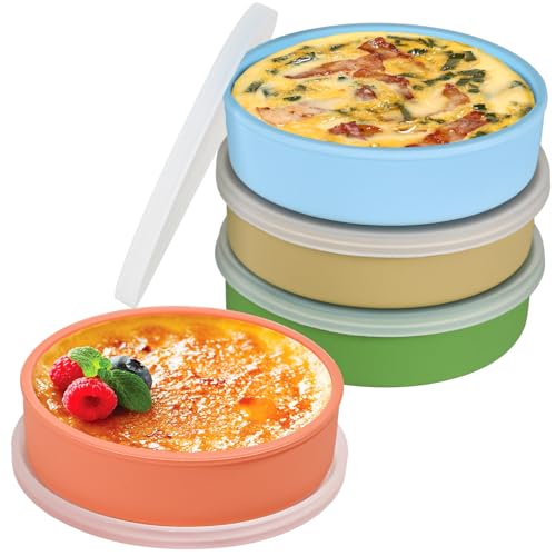Webake Eierform Silikonform Heißluftfritteuse 10 cm 4 Stück Creme Brulee Schälchen Flach Silikon Kleine Behälter Mit Deckel Souffle Förmchen Burger Buns Backform Webake Eierform Silikonform Heißluftfritteuse 10 cm 4 Stück Creme Brulee Schälchen Flach Silikon Kleine Behälter Mit Deckel Souffle Förmchen Burger Buns Backform von webake