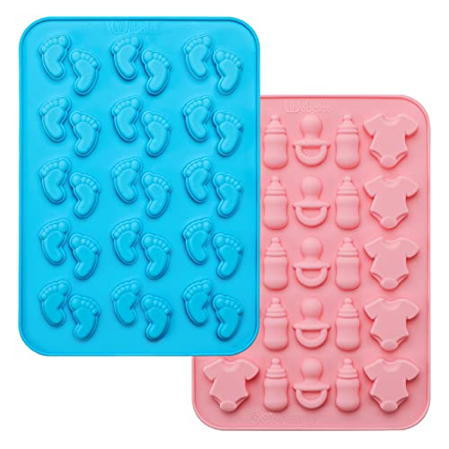 Webake Silikonform Baby Babyfüße Form 2 Stück Babyparty Tortendeko Backform Silikon Pralinenform for Baby Shower Cake Deko Webake Silikonform Baby Babyfüße Form 2 Stück Babyparty Tortendeko Backform Silikon Pralinenform for Baby Shower Cake Deko von webake