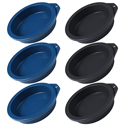 webake Silikonform Heißluftfritteuse Eierform Burger Buns Backform Silikon 10 cm 6 Stück Klein Schichtkuchen Backform von webake