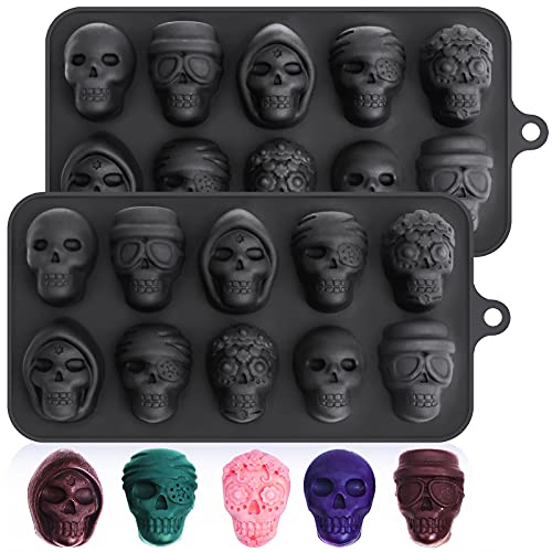 Webake Totenkopf Schokoladenform Silikon Pralinenform 2er Set Halloween Silikonform Pralinen Webake Totenkopf Schokoladenform Silikon Pralinenform 2er Set Halloween Silikonform Pralinen von webake