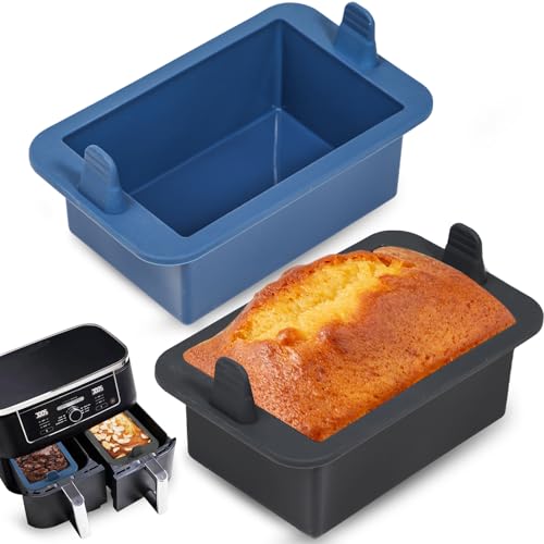 webake Brotbackform Klein Silikonform für Heißluftfritteuse 2 Stück Air Fryer Silikon Kastenform Airfryer Backform Kuchenform Rechteckig für Brot, Kasten, Kuchen, 14x9x6cm webake Brotbackform Klein Silikonform für Heißluftfritteuse 2 Stück Air Fryer Silikon Kastenform Airfryer Backform Kuchenform Rechteckig für Brot, Kasten, Kuchen, 14x9x6cm von webake