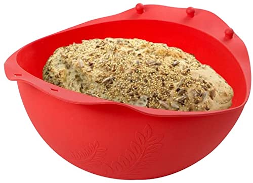 webake Brotbackform Rund Silikon Kastenform Brot Backform für Hausgemachtes Brot, Hackbraten, Quiche, Fisch Und Gemüse von webake