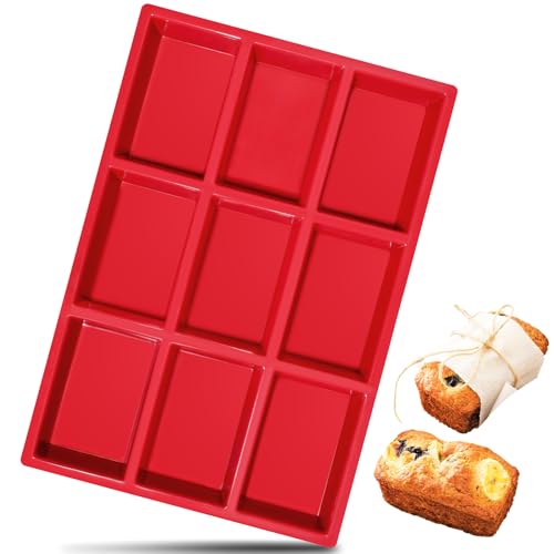 webake Kastenform Brotbackform Klein Silikon Kuchen Backform Rechteckig Mini Brot Silikonform für Brownie, Pralinen, Süßigkeiten, Seife, 31.5 x 21 x 3 cm, Menge: 1 Stück webake Kastenform Brotbackform Klein Silikon Kuchen Backform Rechteckig Mini Brot Silikonform für Brownie, Pralinen, Süßigkeiten, Seife, 31.5 x 21 x 3 cm, Menge: 1 Stück von webake