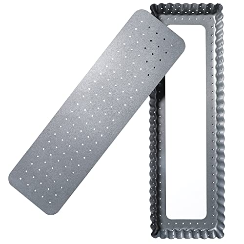 webake Perforiert Tarteform Rechteckig mit Hebeboden Quicheform Obstkuchenform 35 x 11 cm in Schwarz Antihaftbeschichtung Tortenform webake Perforiert Tarteform Rechteckig mit Hebeboden Quicheform Obstkuchenform 35 x 11 cm in Schwarz Antihaftbeschichtung Tortenform von webake
