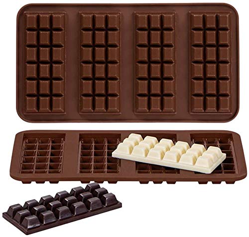 Webake Schokoladenform Pralinenform Silikon 2 Stück Schokolade Silikonform für Schokoladen Herstellen Party Schokolade Tafel von webake