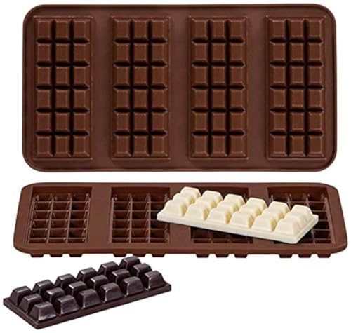 Webake Schokoladenform Pralinenform Silikon 2 Stück Schokolade Silikonform für Schokoladen Herstellen Party Schokolade Tafel von webake