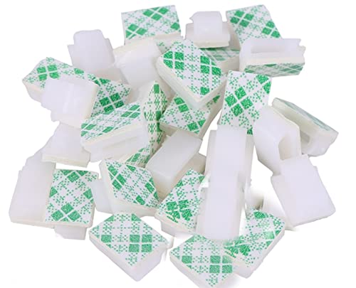 Kabelclips Kabelhalter selbstklebend weiß Kabelklemmen für Schreibtisch geeignet zur Befestigung von Ladekabel Lichterkette & Netzkabel Kabelbinder Kabelführung Kabelmanagement Kabel Organizer (100) Kabelclips Kabelhalter selbstklebend weiß Kabelklemmen für Schreibtisch geeignet zur Befestigung von Ladekabel Lichterkette & Netzkabel Kabelbinder Kabelführung Kabelmanagement Kabel Organizer (100) von webbomb