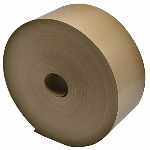 webkaufhaus24 2x Kraftpapier 60mm x 200m braun mit Kern 25mm braun, 60g/m Nassklebeband unverstärkt, DIN 55475 Klasse 1 von webkaufhaus24