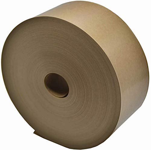 webkaufhaus24 Kraftpapier mit Kern 25mm braun, 60g/m Nassklebeband 60mm x 200m braun unverstärkt, DIN 55475 Klasse 1 von webkaufhaus24