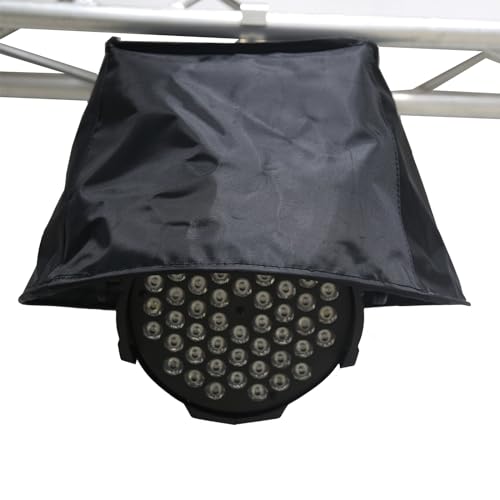 Bühnenlicht-Regenschutz, wasserdichter LED-Par-Lichtschutz für den Außenbereich, IP65-LED-PAR-Bühnenlicht-Wetterschutz (4er-Pack schwarz) von wecan