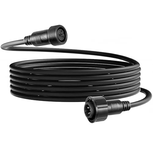 wecan Wasserdichtes DMX-Kabel, XLR-Verbindungskabel, 3 m, DMX-Verlängerungskabel, Outdoor-DMX-Kabel-Stecker-Konverter für Bühnenlichter, Hand in Hand,3-poliges von wecan
