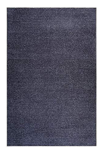 Esprit Home, Moderner Kurzflor Teppich - Läufer aus Baumwolle für Wohnzimmer, Flur, Schlafzimmer, Cozy Love, Marly (80 x 150 cm, blau) von Wecon Home