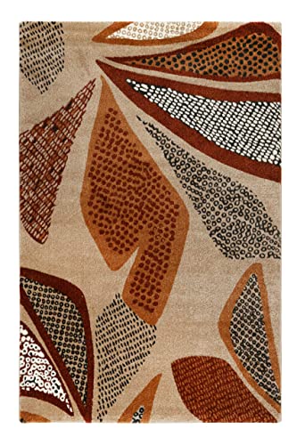 Esprit Home Teppich - Läufer, weicher moderner Kurzflor Teppich perfekt geeignet für das Wohnzimmer und Schlafzimmer, sehr pflegeleicht, Hazel (80 x 150 cm, beige Terracotta) von wecon home