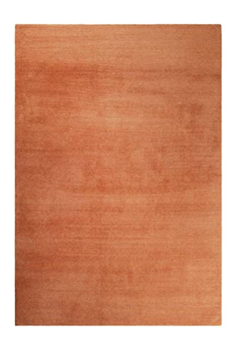 wecon home Kuschelig weicher Esprit Hochflor Teppich, bestens geeignet fürs Wohnzimmer, Schlafzimmer und Kinderzimmer LOFT(130 x 190 cm, orange) von wecon home