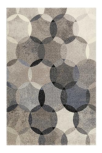 Teppich Blau Grau Kurzflor für Wohnzimmer Schlafzimmer Flur Kinderzimmer Esprit Home MODERNINA das Original (133 x 200 cm) von Wecon Home