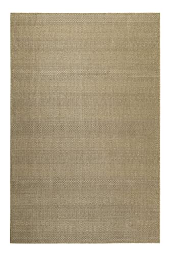 wecon home Kurzflor Teppich in Naturfarben für Indoor und Outdoor - Pedro (80 x 150 cm, beige Sand) von wecon home